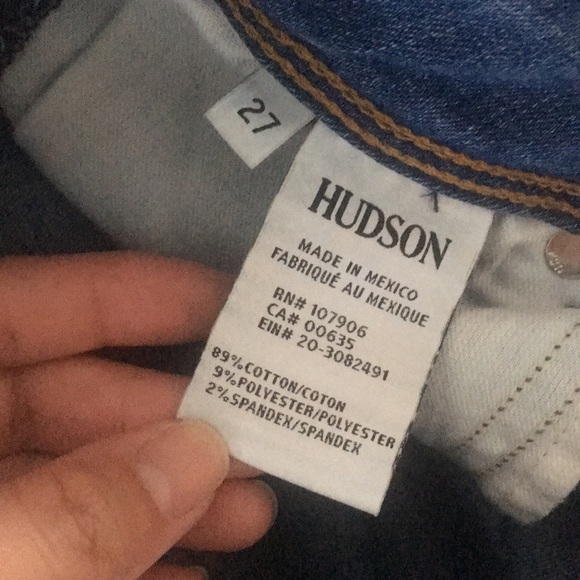 💎EUC💎 Hudson Collin Flap Skinny Crop Jeans - Picture 5 of 6